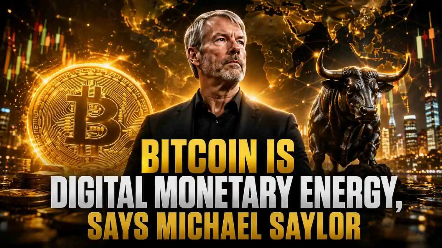 Michael Saylor tweet stating Bitcoin is digital monetary energy