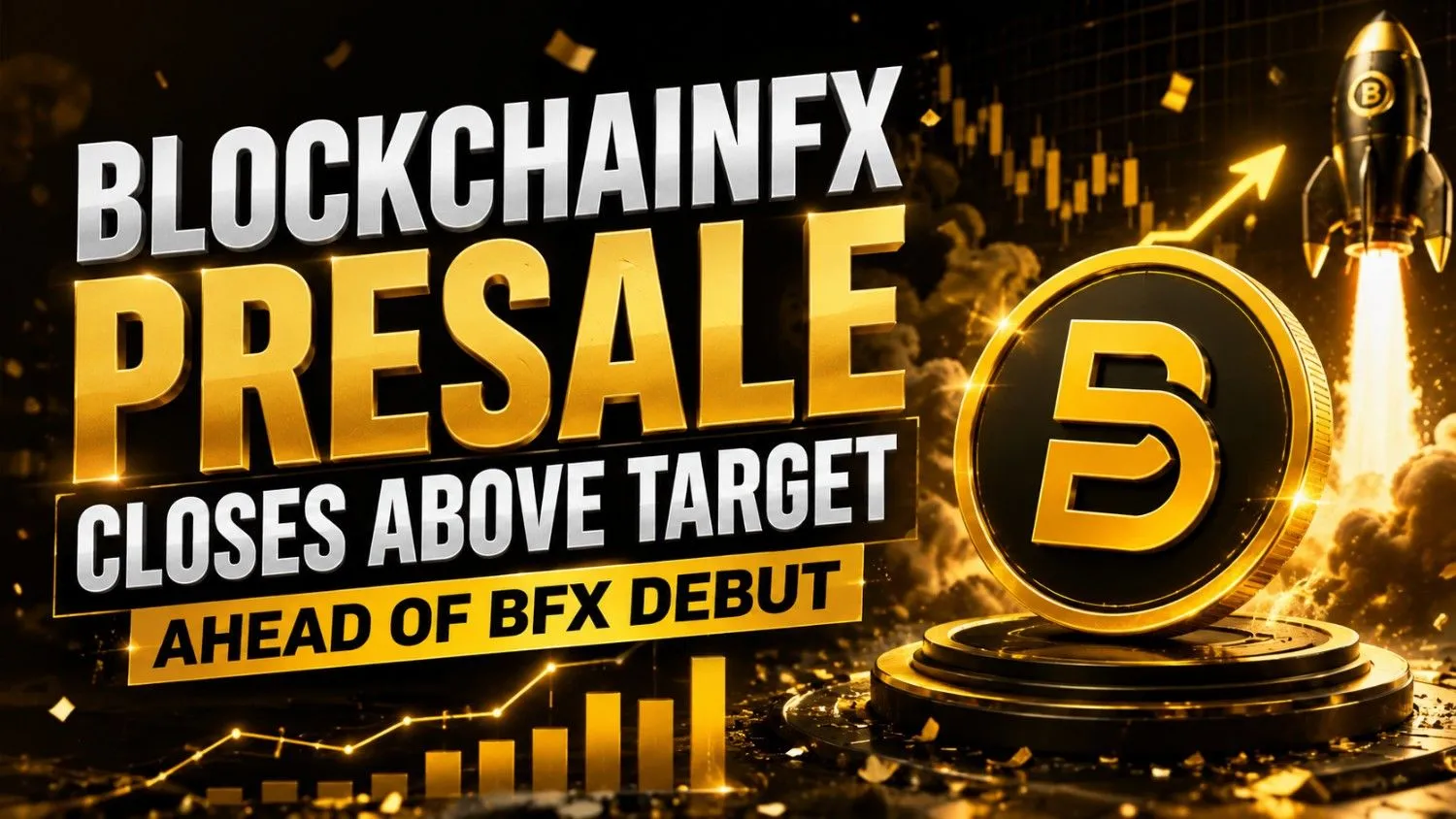 BlockchainFX BFX token presale ending banner announcing August 31 launch