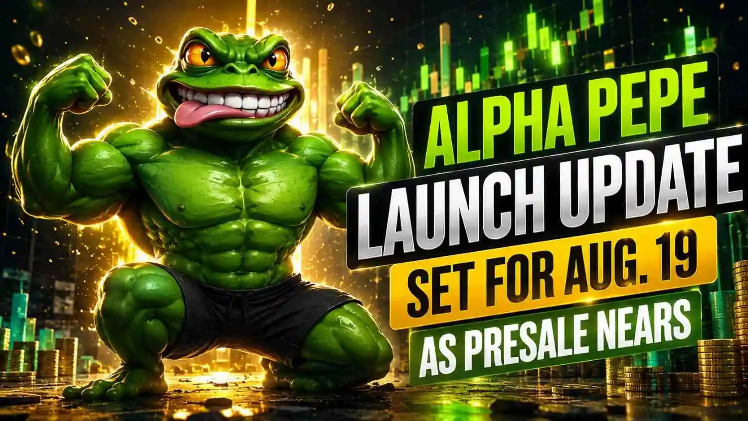 Alpha Pepe Launch countdown shows three days until the August 19 update reveal