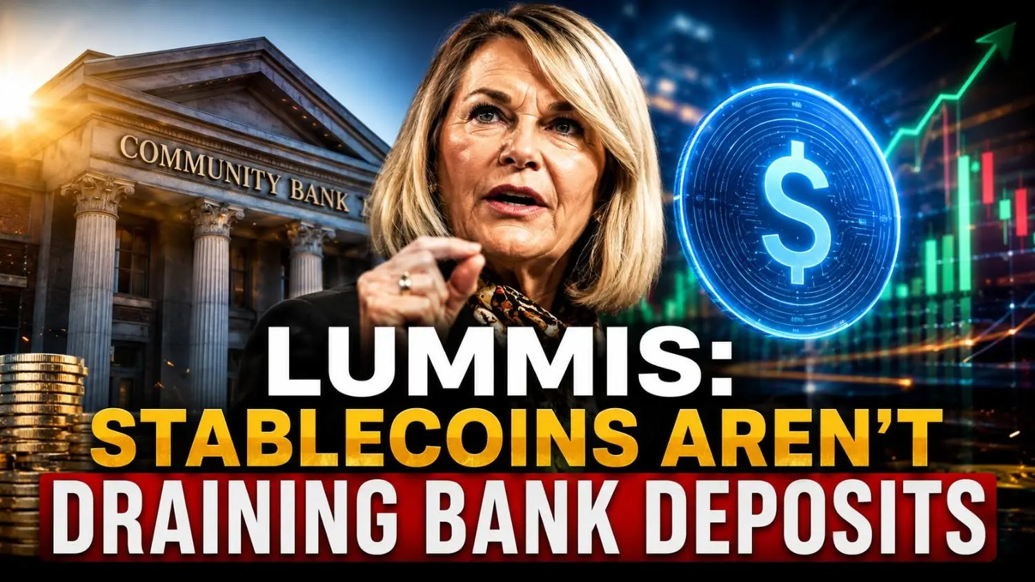 Senator Cynthia Lummis speaking on stablecoins and community bank deposits