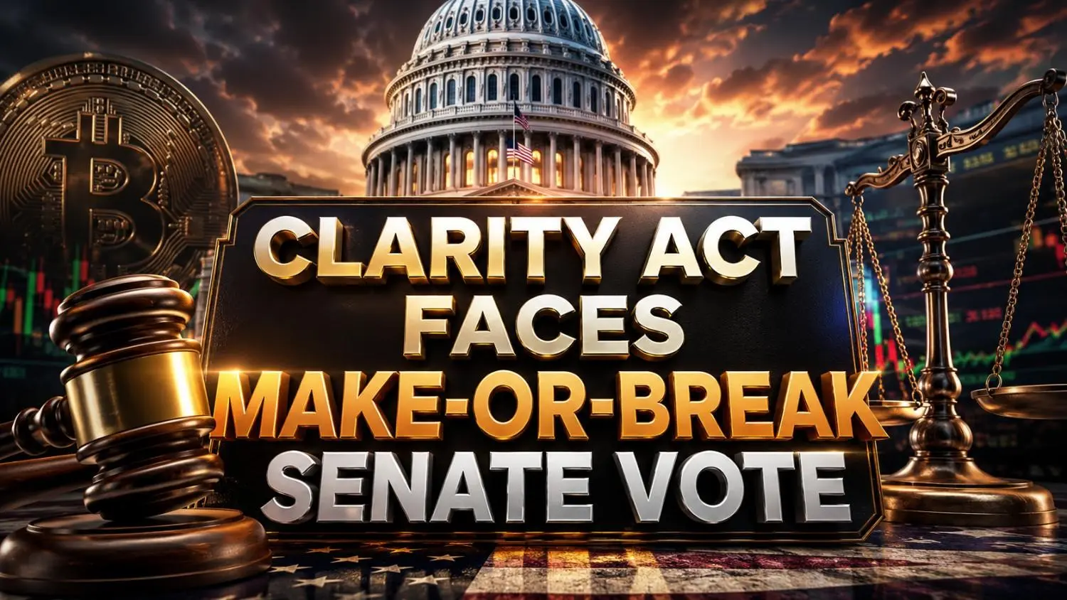 Clarity Act Senate vote countdown crypto regulation bill