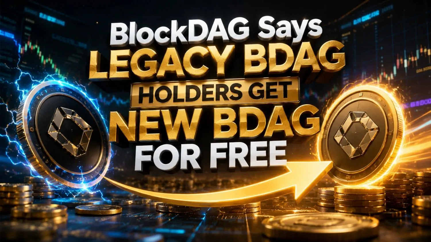 BlockDAG native migration dashboard showing Legacy BDAG and New BDAG balances