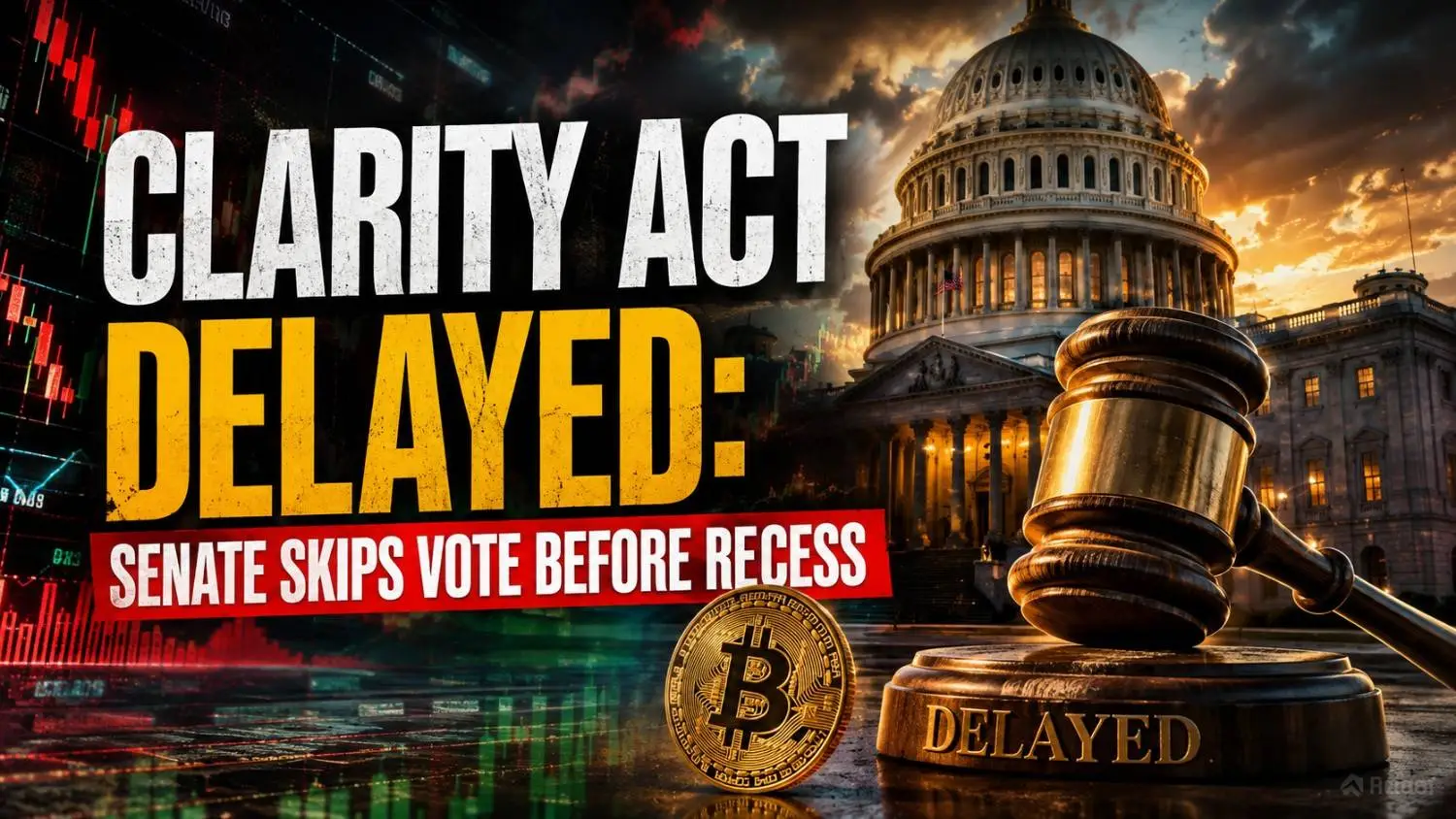 Clarity Act crypto bill delayed as US Senate ends session without cloture vote