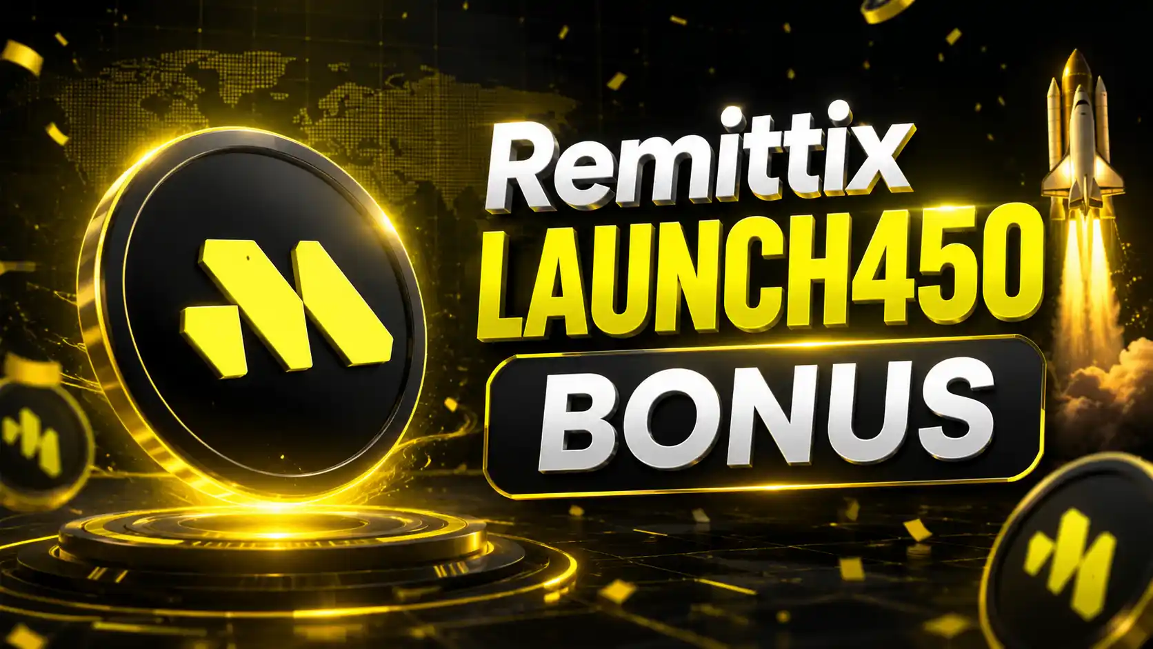 Remittix LAUNCH450 Bonus